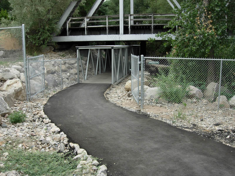 Weber pathways West Haven rail underpass.